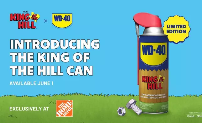 《山丘之王》主題WD-40® 多用途產品將於家得寶推出 AP圖片
