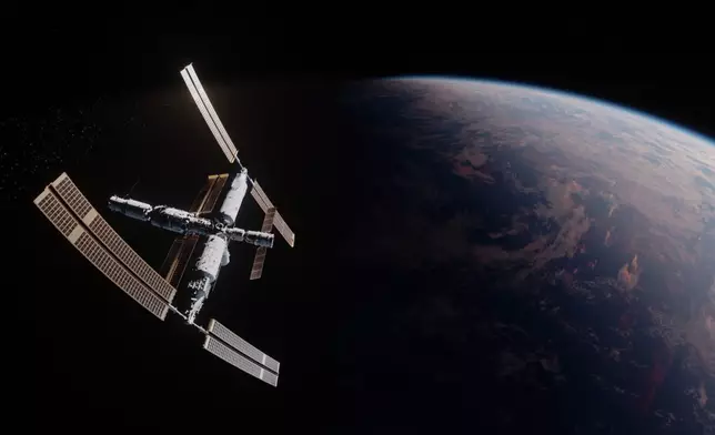 天宮太空站由天和核心艙、問天實驗艙和夢天實驗艙組成，是中國完整的太空科學實驗基地，也是安全宜居的「太空家園」。政府新聞處圖片