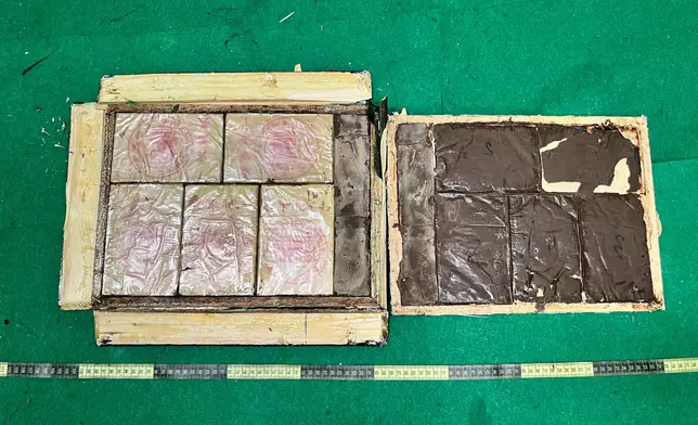 檢獲的懷疑海洛英。政府新聞處圖片