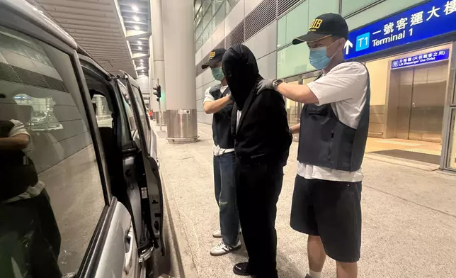 被捕男子。 政府新聞處圖片