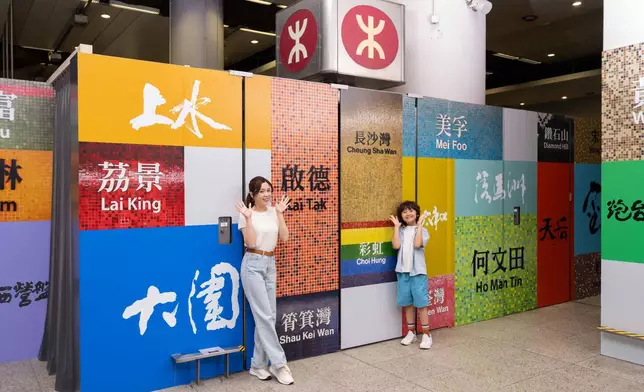 不同車站特色打卡位。