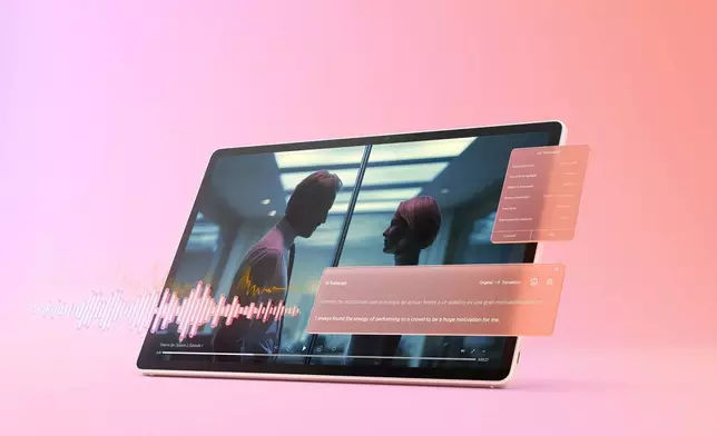 聯想Tab Plus Gen 2平板電腦提供更智能、更沉浸式的娛樂體驗。 AP圖片