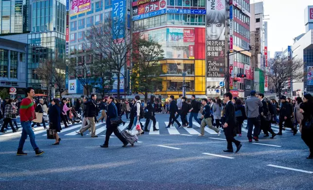 日本人口普查顯示總人口近5年減少逾309萬創歷史最大跌幅。資料圖片