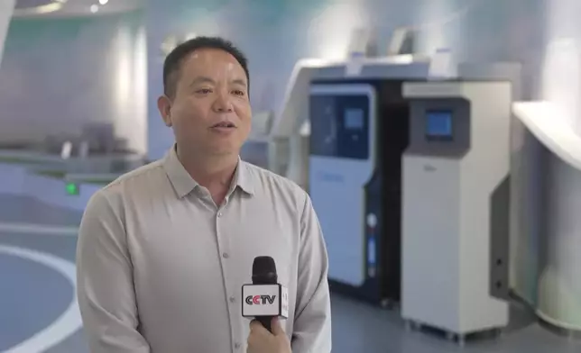 自然資源部天津海水淡化與綜合利用研究所所長相文璽。CCTV影片截圖