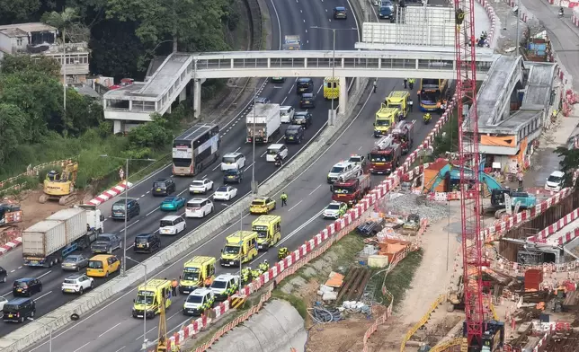 粉嶺公路往九龍方向近松柏塱星期四（6月4日）早上近8時發生三車相撞交通意外。FB圖片