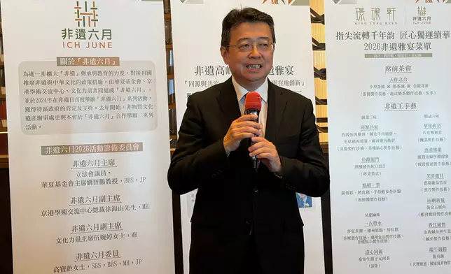 「非遺六月」主席劉智鵬。巴士的報記者攝