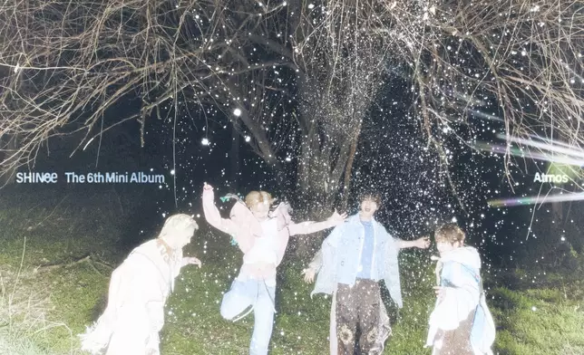 SHINee時隔3年再推新專輯即奪下16個地區排行榜冠軍。SHINee官方圖片