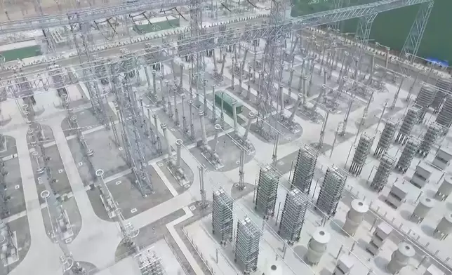 寧夏首次向福建及廣東輸送綠色電力。CCTV影片截圖