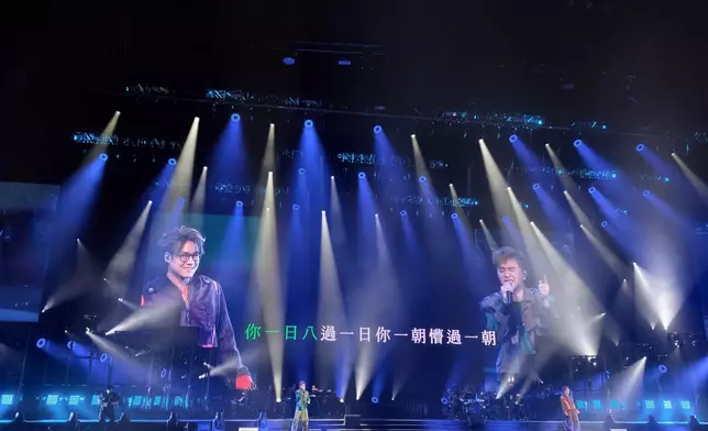 二人演繹林子祥高難度 Rap歌《阿Lam日記》為觀眾帶來第一個高潮。