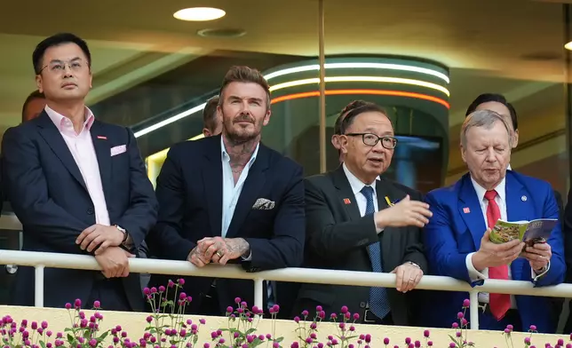 碧咸在場館內觀看賽事。巴士的報記者攝