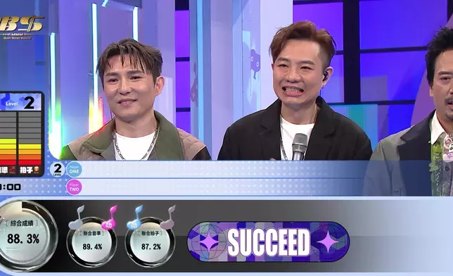 張與辰隊發動技能搶分！劉威煌隊勁無奈。