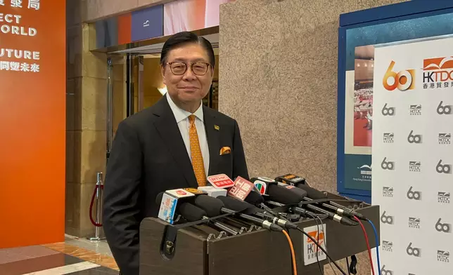 貿發局主席馬時亨。巴士的報記者攝