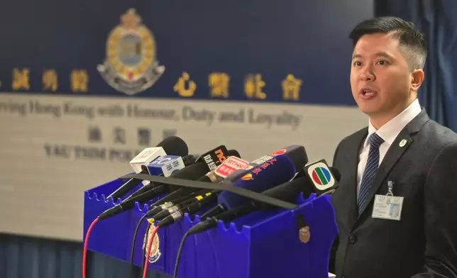 警方油尖警區刑事部署理警司陳熾華。