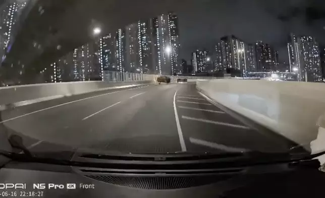 青沙公路星期二晚發生致命交通意外，造成兩死兩傷。FB圖片