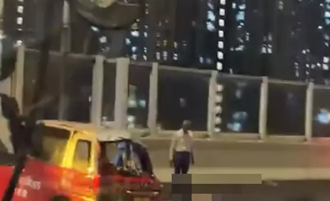 青沙公路星期二晚發生致命交通意外，造成兩死兩傷。FB圖片