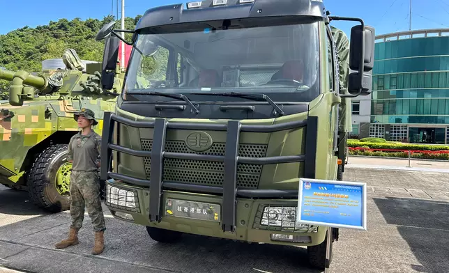 昂船洲軍營開放日。巴士的報記者攝