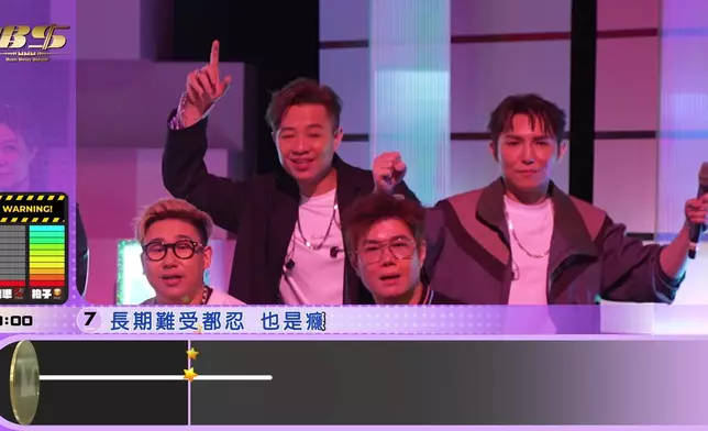 李佳唱《忍》由「黃」到「紅」，隊友梁浩賢與劉威煌舉晒手打氣。