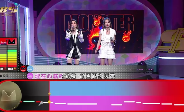 善玥澄與侯靜伊挑戰Monster歌曲《睡公主》失敗，隊友張與辰與陳溢光齊齊「哎呀」！