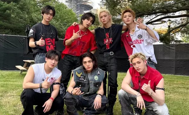 Stray Kids於美國紐約「Governors Ball Music Festival」壓軸演出。StrayKids官方X圖片