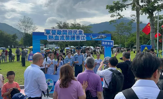 石崗軍營開放日。巴士的報記者攝