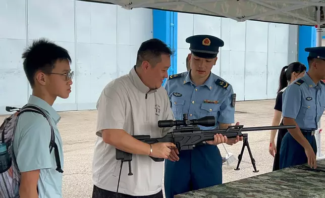 石崗軍營開放日。巴士的報記者攝