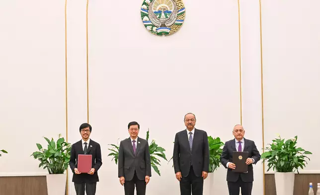 行政長官：中亞之行達成多項成果　拓展香港與中亞合作新機遇 政府新聞處圖片