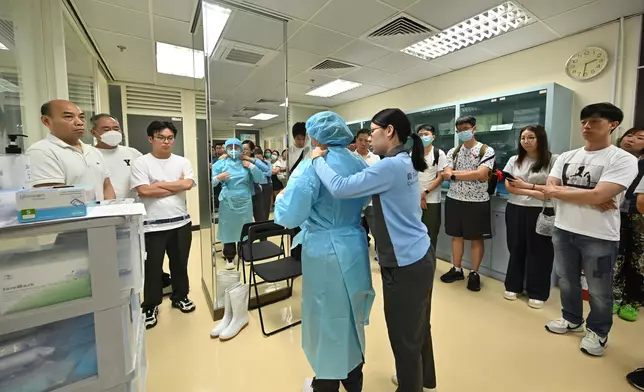 因應非洲伊波拉病疫情　衞生署進一步加強防護裝備培訓 政府新聞處圖片