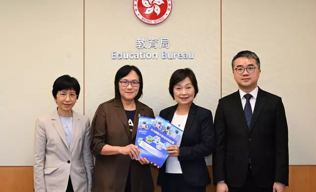教育局公布《中小學數字教育發展藍圖》。 政府新聞處圖片