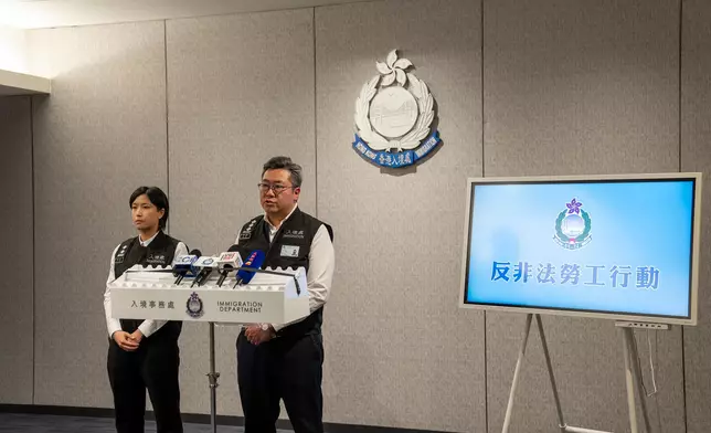 入境處簡布行動情況。政府新聞處圖片