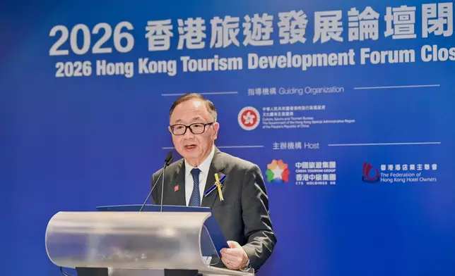 馬會主席廖長江於「2026香港旅遊發展論壇」閉幕晚宴上致辭