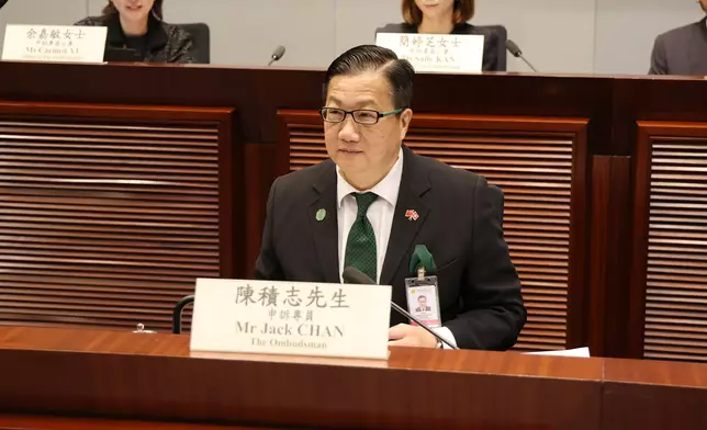 申訴專員陳積志。