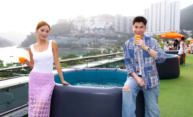 何佩瑜則大力推薦海景Ice Bath及Pilates課程，笑稱這裡簡直是女仔排毒美顏天堂。
