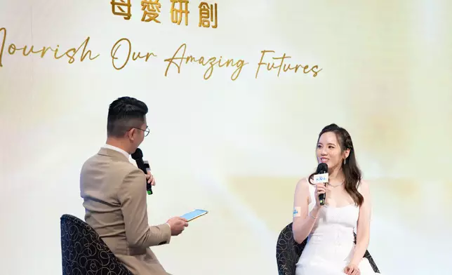 湛琪清分享指女兒轉用能恩全護配方後皮膚敏感改善。