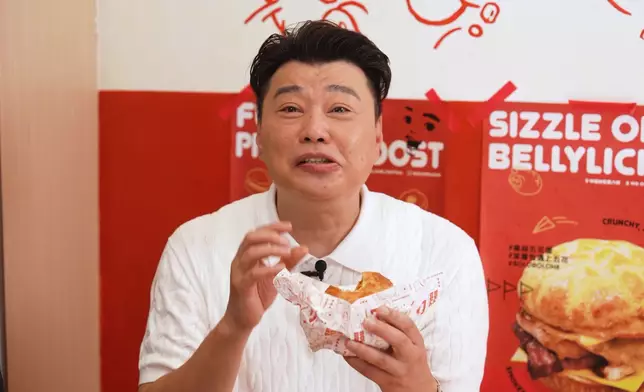 祥師兄食得津津有味。