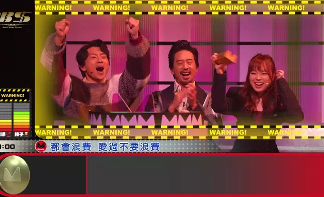 劉愷蕎挑戰神曲《傷逝》，有驚無險打爆機，三位主持都戥她開心。
