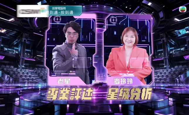 麥玲玲師傅以玄學拆局，老星作專業評述。