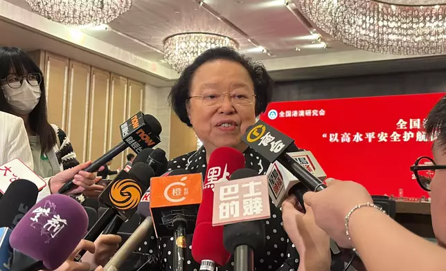 前香港基本法委員會副主任譚惠珠。巴士的報記者攝