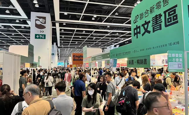 香港書展。巴士的報記者攝