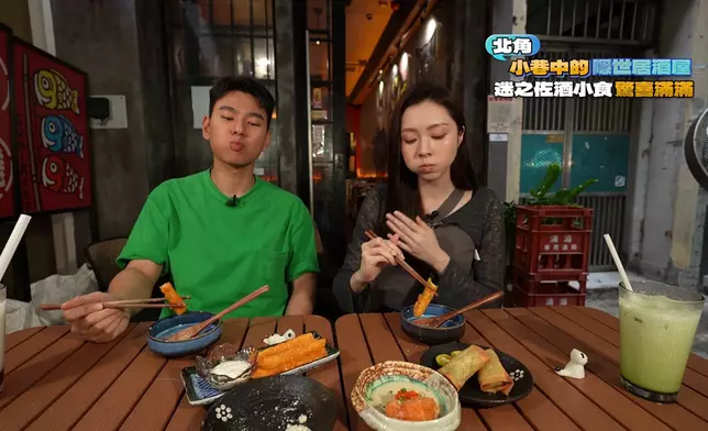 行仔跟Nina都是吃貨之人。