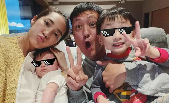 婚後育有一對仔女。