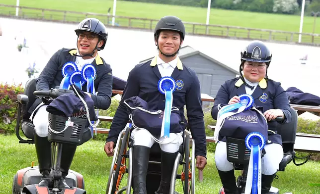 左起：曾靝賜、林樂兒、鍾美娟。馬會提供圖片