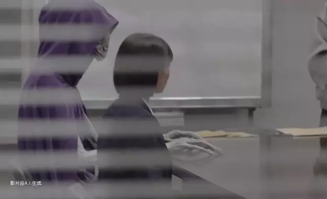 早前AI生成三位主持跟外星人開會的宣傳片。