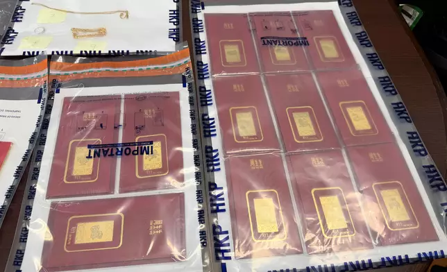 檢獲的證物。