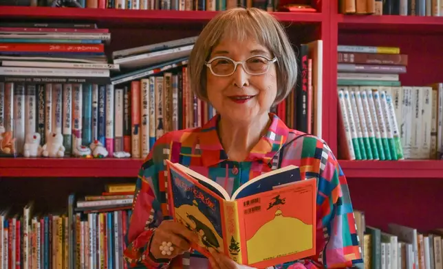 《魔女宅急便》作者角野榮子，於2026年6月22日在日本鎌倉拍攝照片。(美聯社圖片/Ayaka McGill) AP圖片