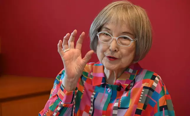 《魔女宅急便》作者角野榮子，於2026年6月22日在日本鎌倉接受訪問。(美聯社圖片/Ayaka McGill) AP圖片
