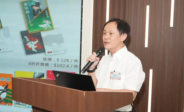 演講嘉賓李巨川在傳媒招待會上發言