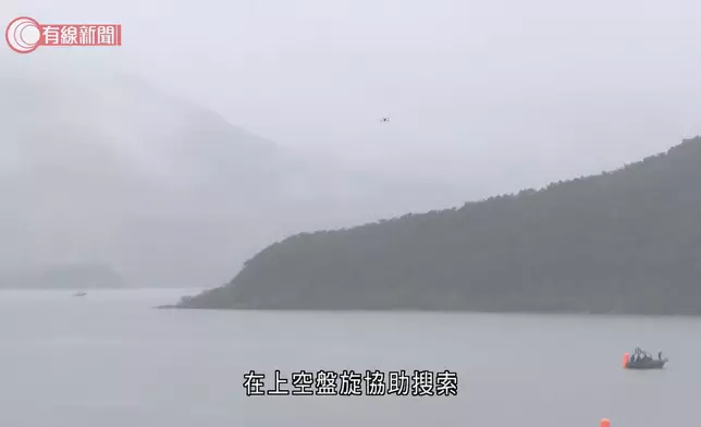 大埔大尾篤一帶舉行的三項鐵人賽發生事故，一名男參賽者在游泳項目後懷疑失聯。有線新聞截圖