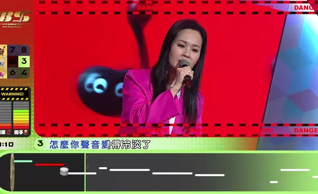 Connie挑戰Level 3《我真的受傷了》僅差0.04秒飲恨。