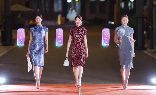 第一組佳麗4號譚雅文（Tiffany）、 3號李澄晴（Chorie）、1號袁絲珩（Bernice）。