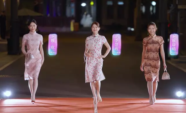 第二組佳麗 5號魏欣（Etherine）、2號李澤欣（Scarlett）、6號盧蔚晴（Jasmine）。